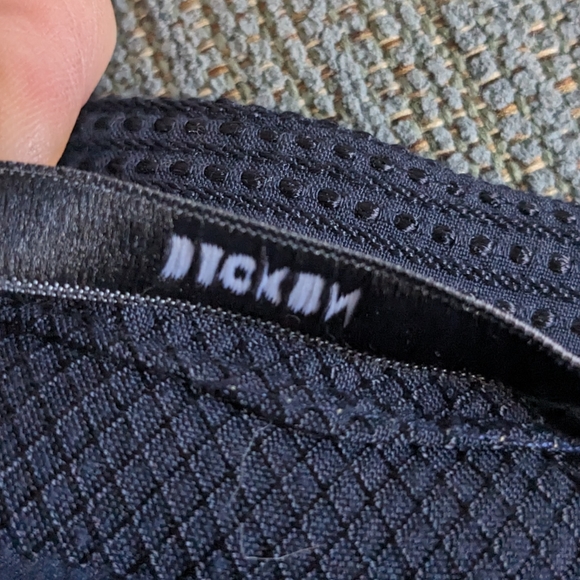 Becken Navy Blue Embroidered Shirred Cuff Button Front Poplin Blouse Sz 6 - Picture 7 of 12